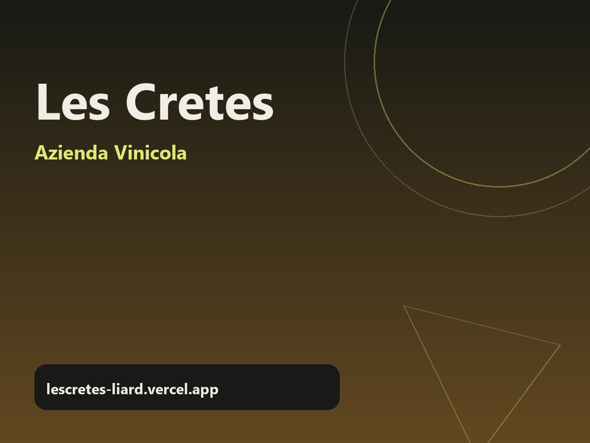 Copertina progetto Les Cretes Liard